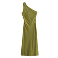 Vestido Asimétrico Satén