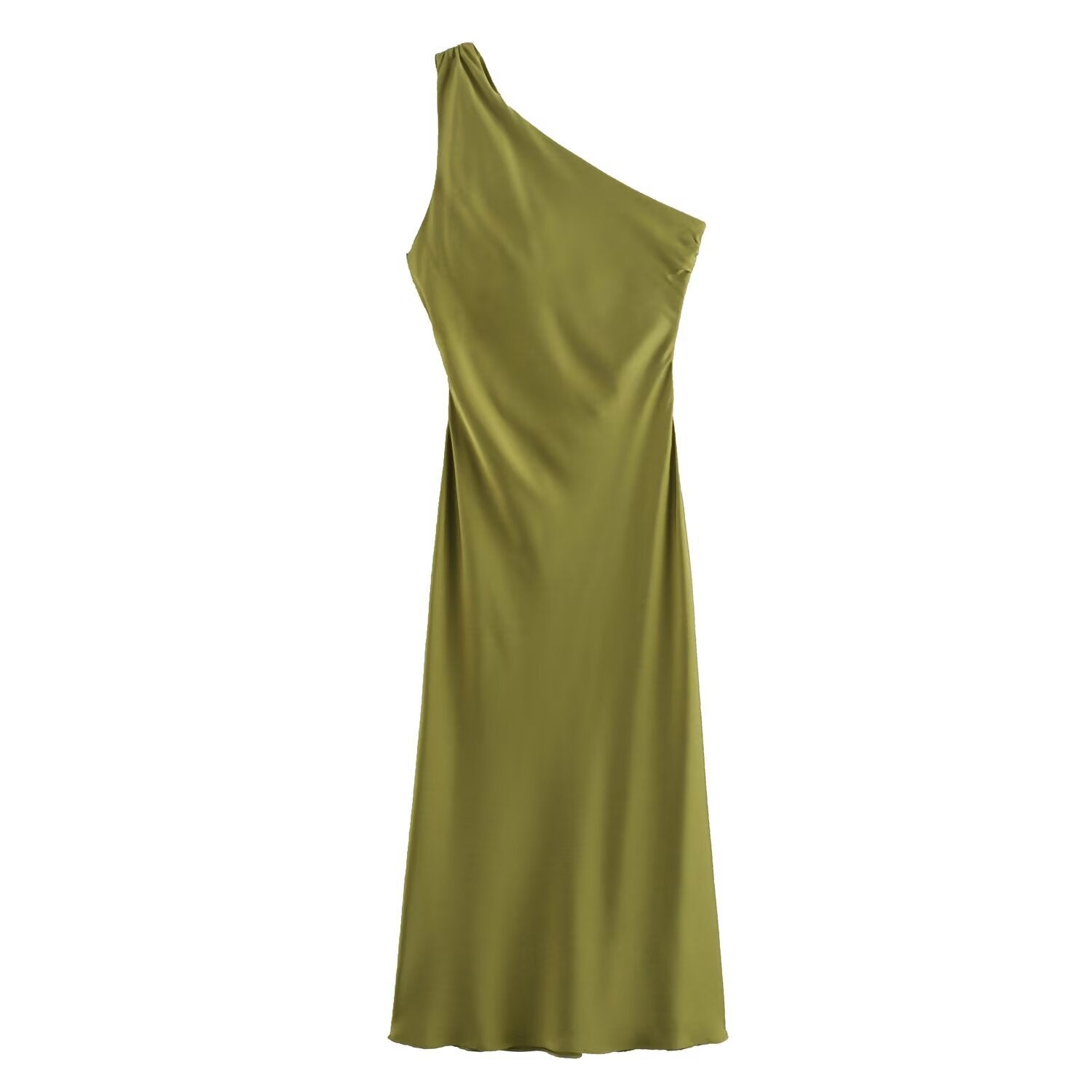 Vestido Asimétrico Satén